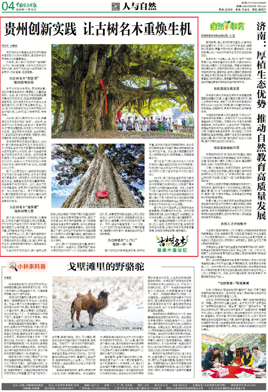 为古树名木精准“上户口”,贵州探索数字化保护新路径